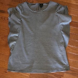 Striped Black and White Blouse